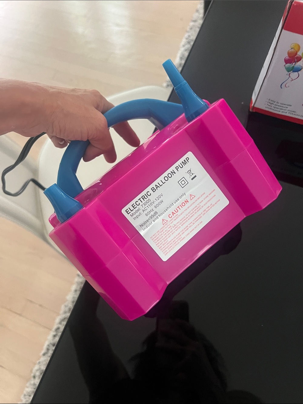 Electric Balloon Pump - Pink - Picture 2 of 3